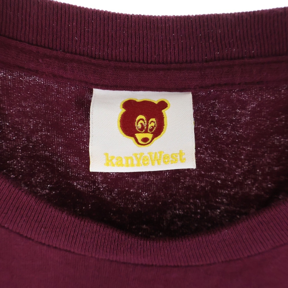 VINTAGE(ヴィンテージ) 00S KANYE WEST School Spirit Tour 2004 カニエウェスト ツアー 半袖Tシャツ カットソー ボルドー