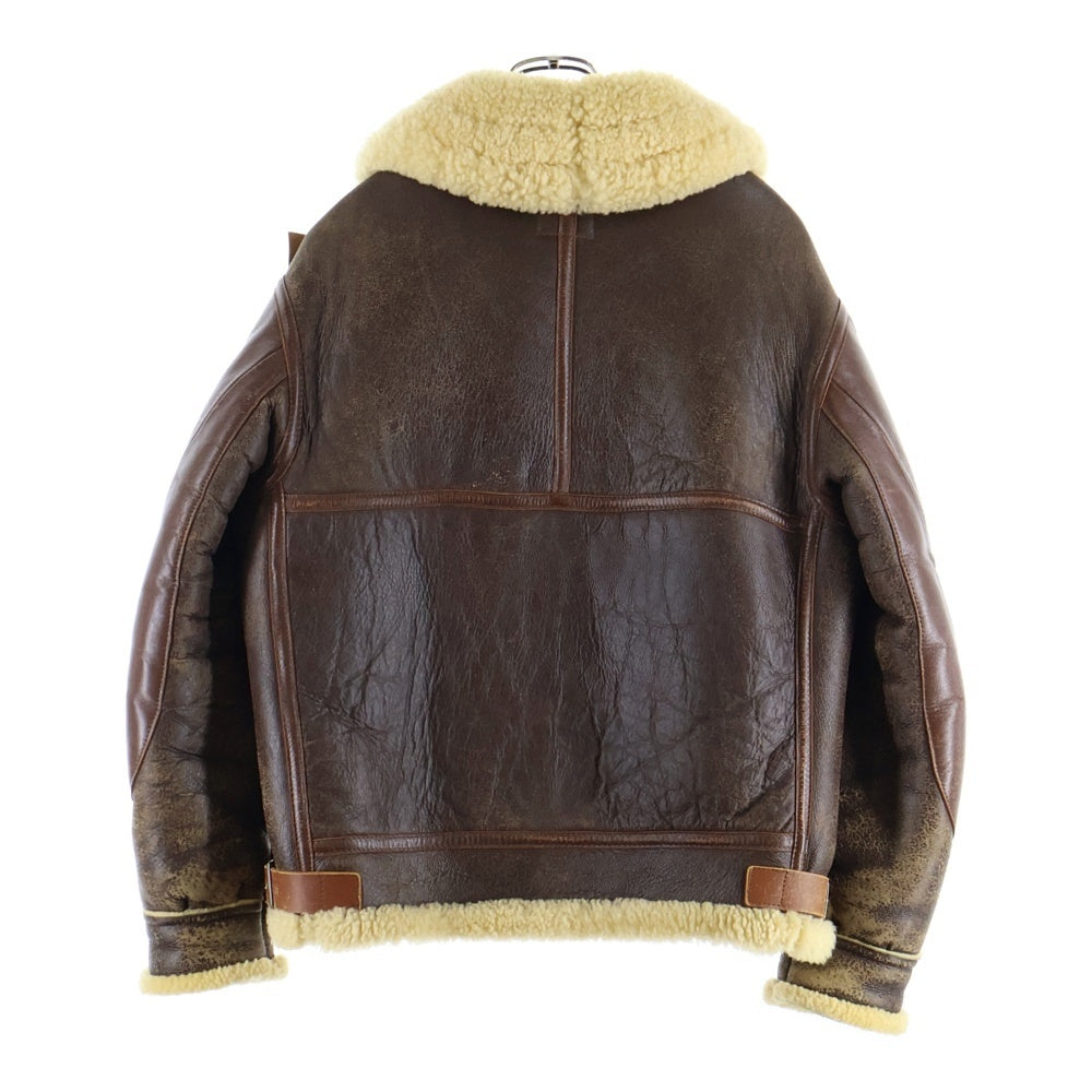 THE REAL McCOY'S(ザリアルマッコイ) S B-3 フライトジャケット ムートン ボア ジャケット ブラウン