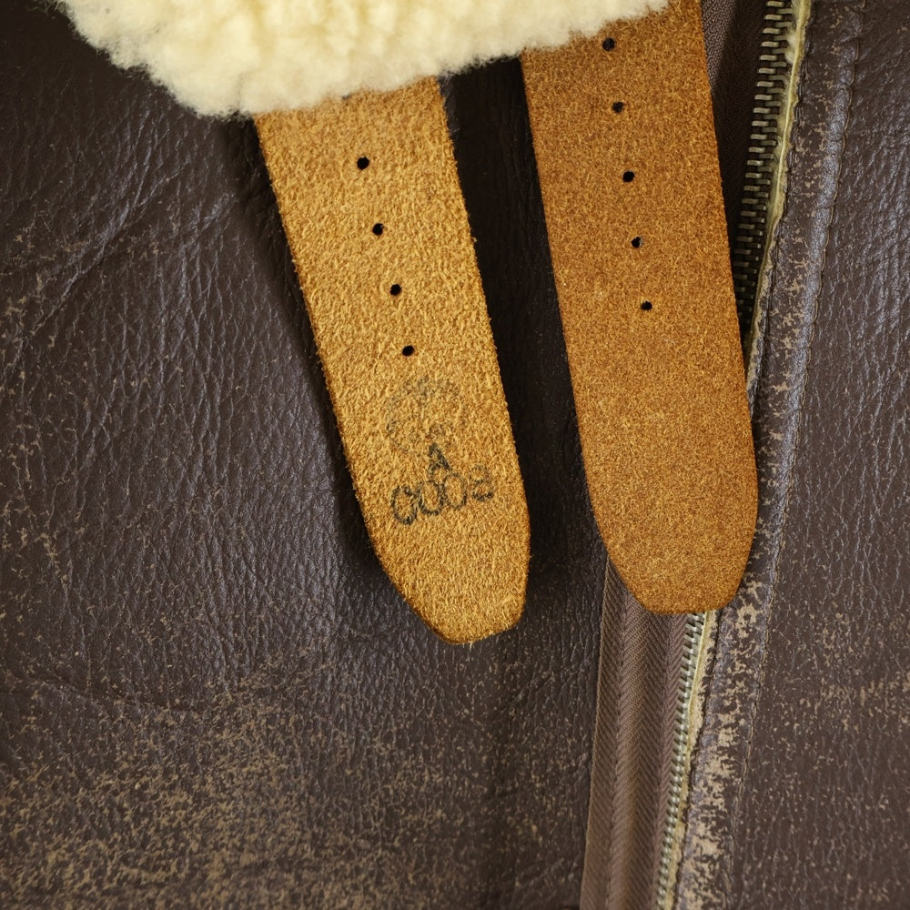 THE REAL McCOY'S(ザリアルマッコイ) S B-3 フライトジャケット ムートン ボア ジャケット ブラウン