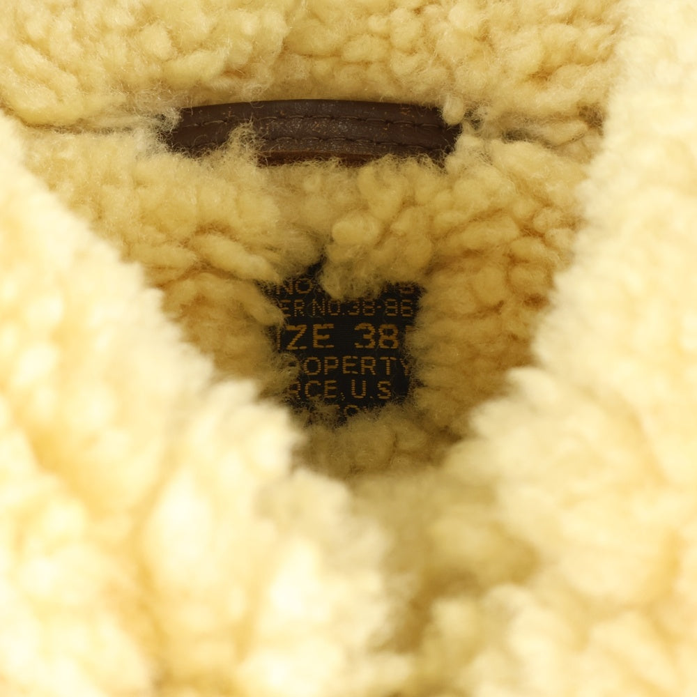 THE REAL McCOY'S(ザリアルマッコイ) S B-3 フライトジャケット ムートン ボア ジャケット ブラウン