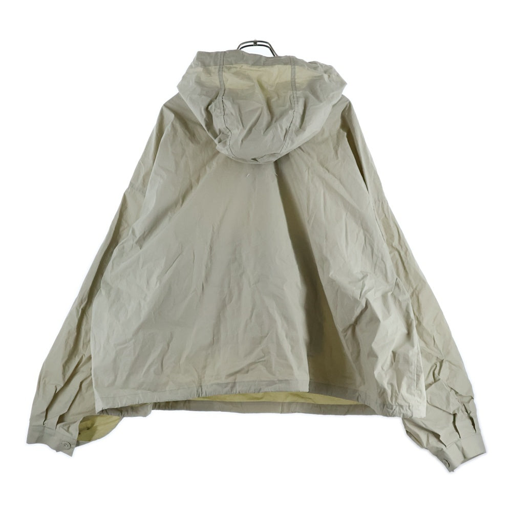 Martin Margiela(マルタンマルジェラ) 23AW Anorak Sports Hooded Jacket アノラックパーカー プルオーバーナイロンフーディー ベージュ S50AM0597