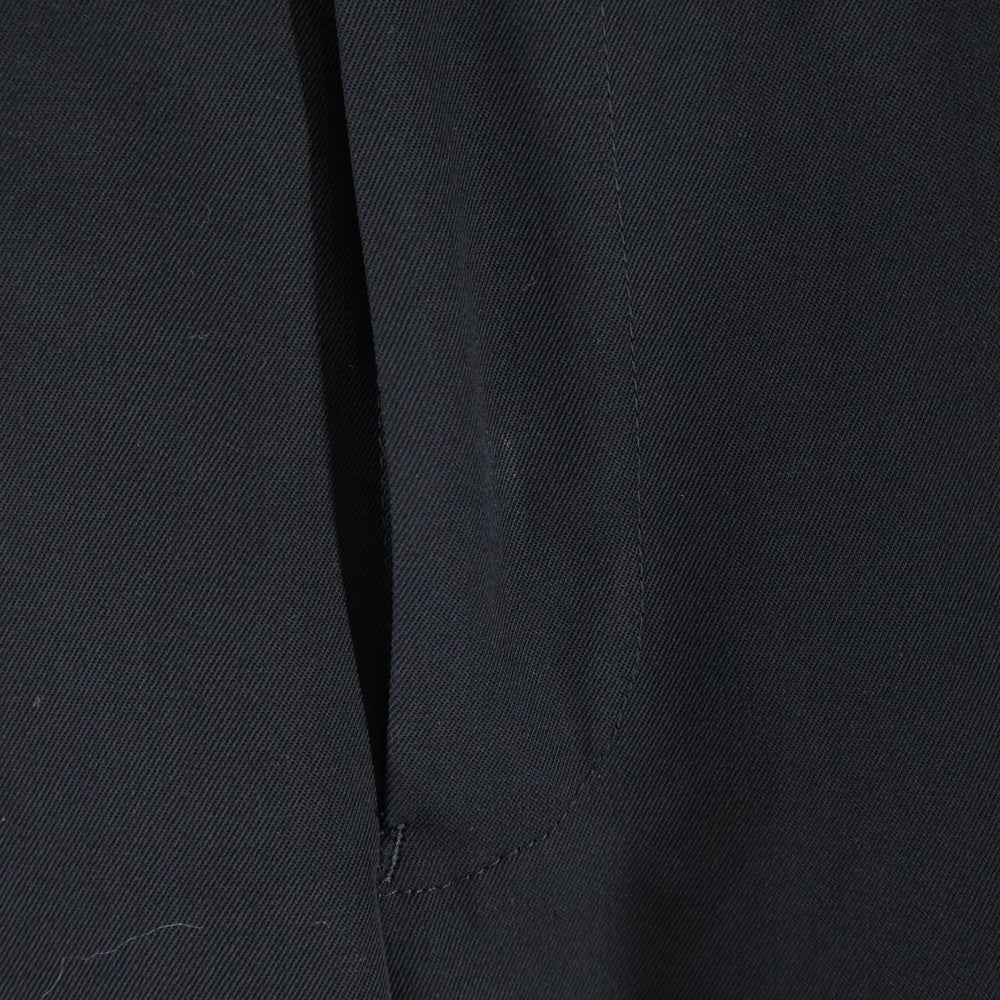 THE RERACS(ザ リラクス) 25SS ベルト付き フロントタック スラックスパンツ ブラック 25SS-REPT-240-J