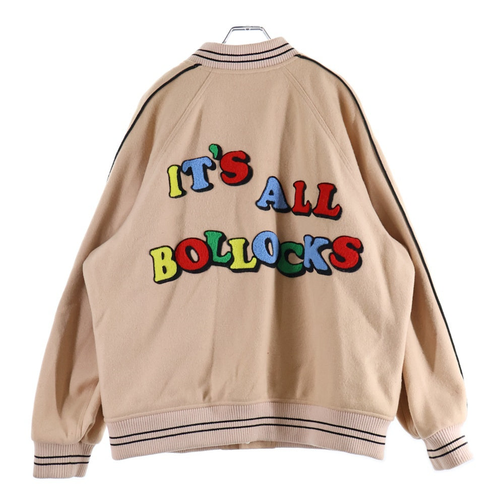 SUPREME(シュプリーム) 21SS Jamie Reid It's All Bollocks Varsity Jacket ジェイミーリード ウールスタジャン バーシティージャケット ピンク