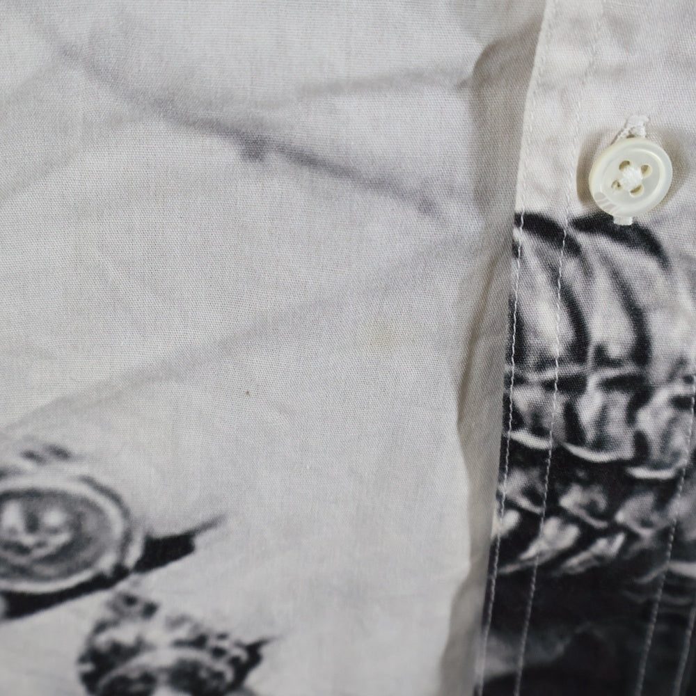 VETEMENTS(ヴェトモン) 18AW Marilyn Manson マリリンマンソン 総柄デザイン 長袖シャツ ブラック UAH19SH301