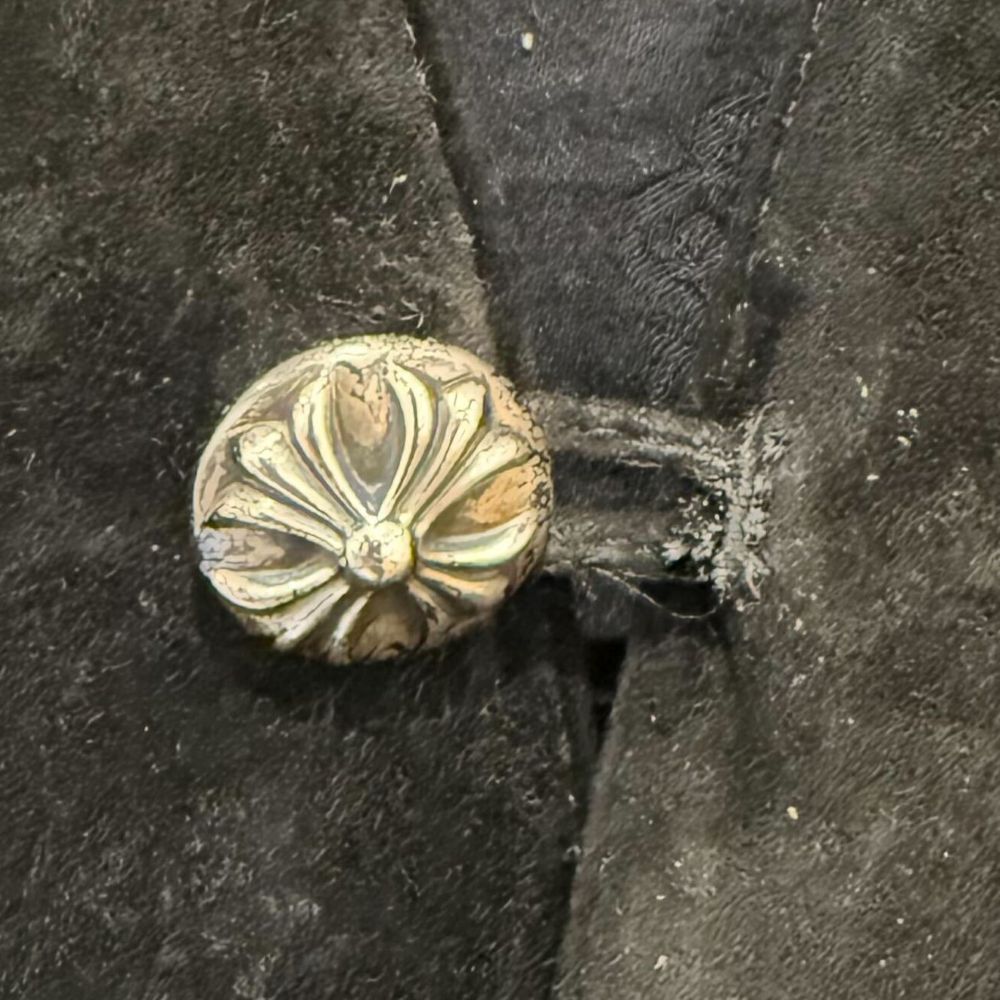 CHROME HEARTS(クロムハーツ) 2B SUEDE VEST スエードレザー ベスト ジャケット ブラック