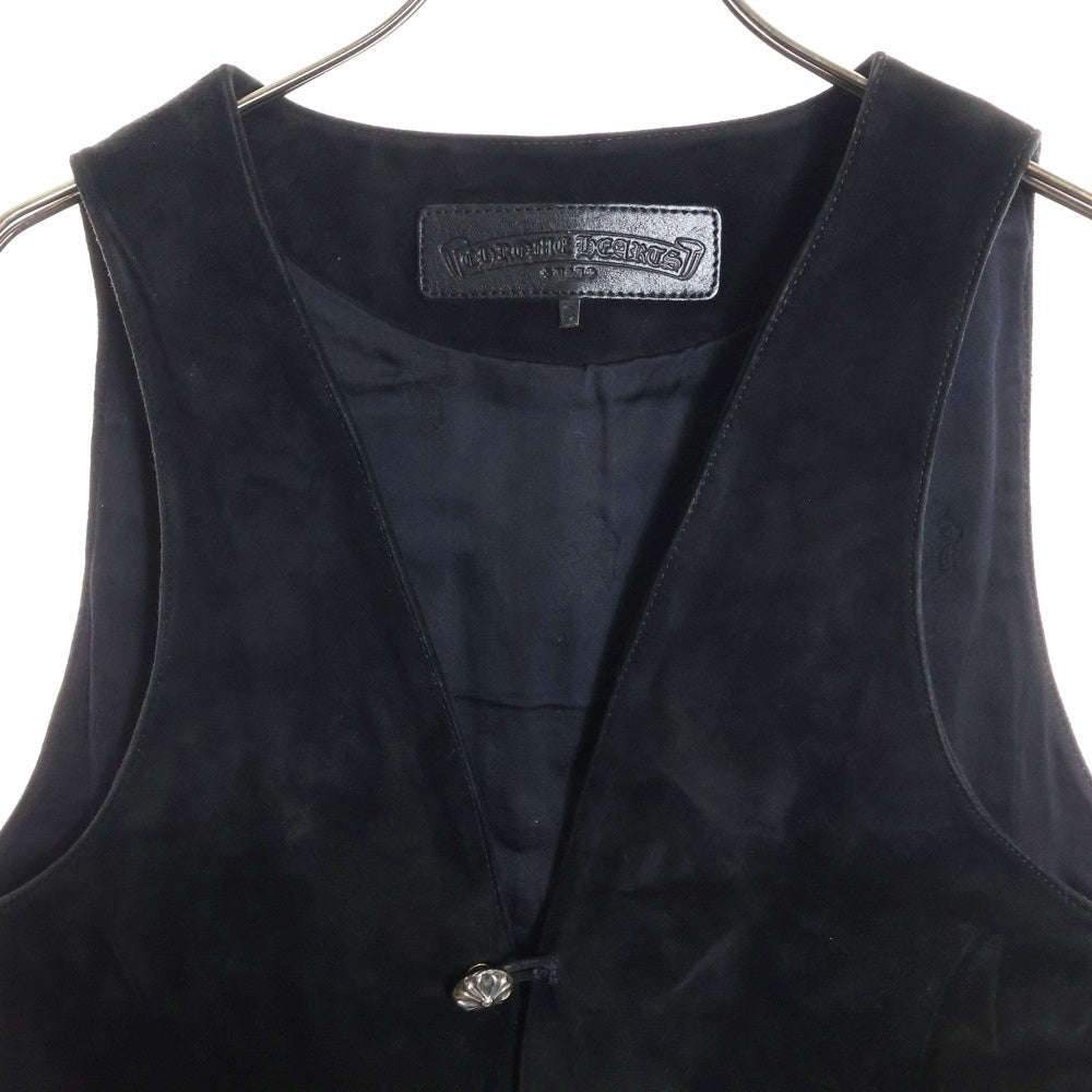 CHROME HEARTS(クロムハーツ) 2B SUEDE VEST スエードレザー ベスト ジャケット ブラック