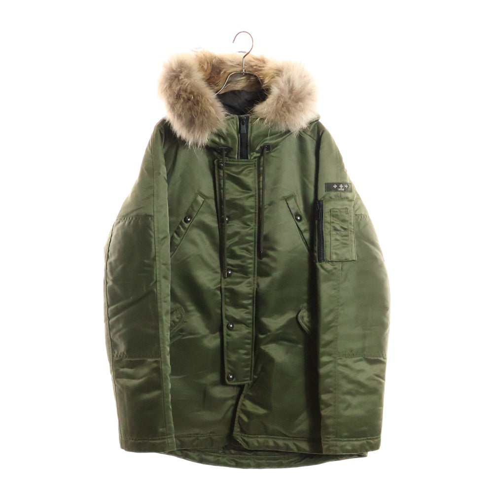 TATRAS(タトラス) PETRONIO ペトロニオ ファー付き ダウンジャケット カーキ MTA17A4319