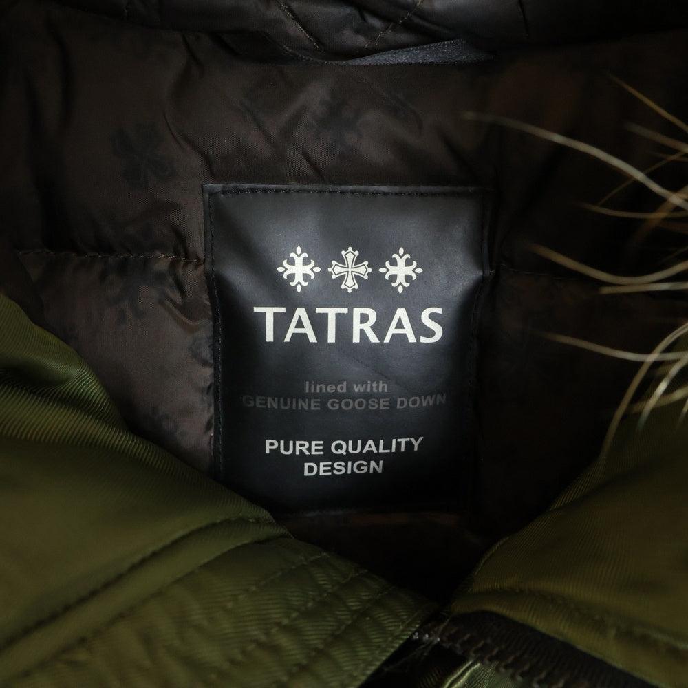 TATRAS(タトラス) PETRONIO ペトロニオ ファー付き ダウンジャケット カーキ MTA17A4319