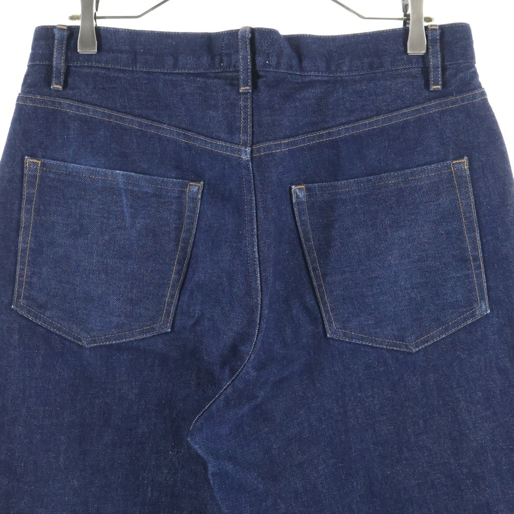 NO BRAND(ノーブランド) TANAKA タナカ ST-2(F) THE JEAN TROUSERS ボタンフライ テーパードデニムパンツ ブルー