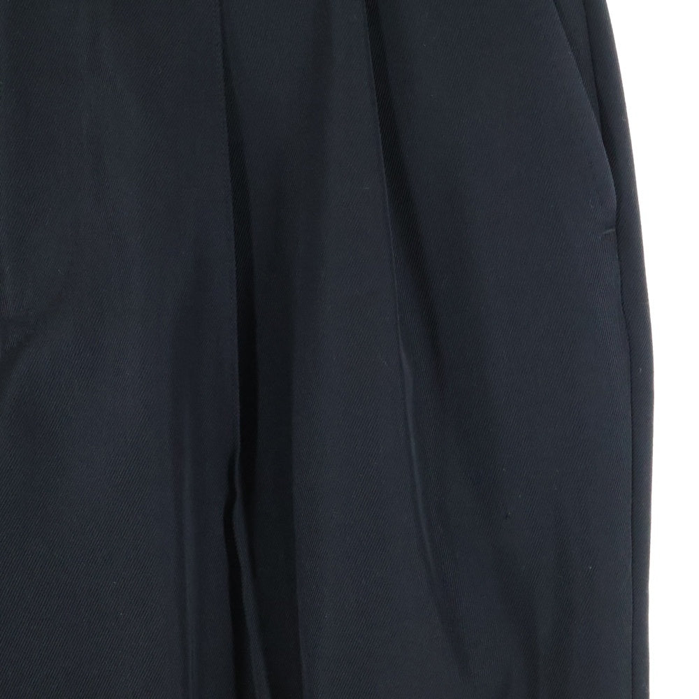 RAINMAKER(レインメーカー) STUD BUTTON GURKHA TROUSERS スタッドボタン フロントタック スラックスパンツ ブラック RM222-017