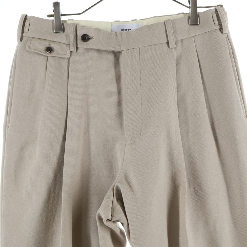 marka(マーカ) CLASSICAL TROUSERS フロントタック ウール スラックスパンツ ベージュ M20D-03PT01C