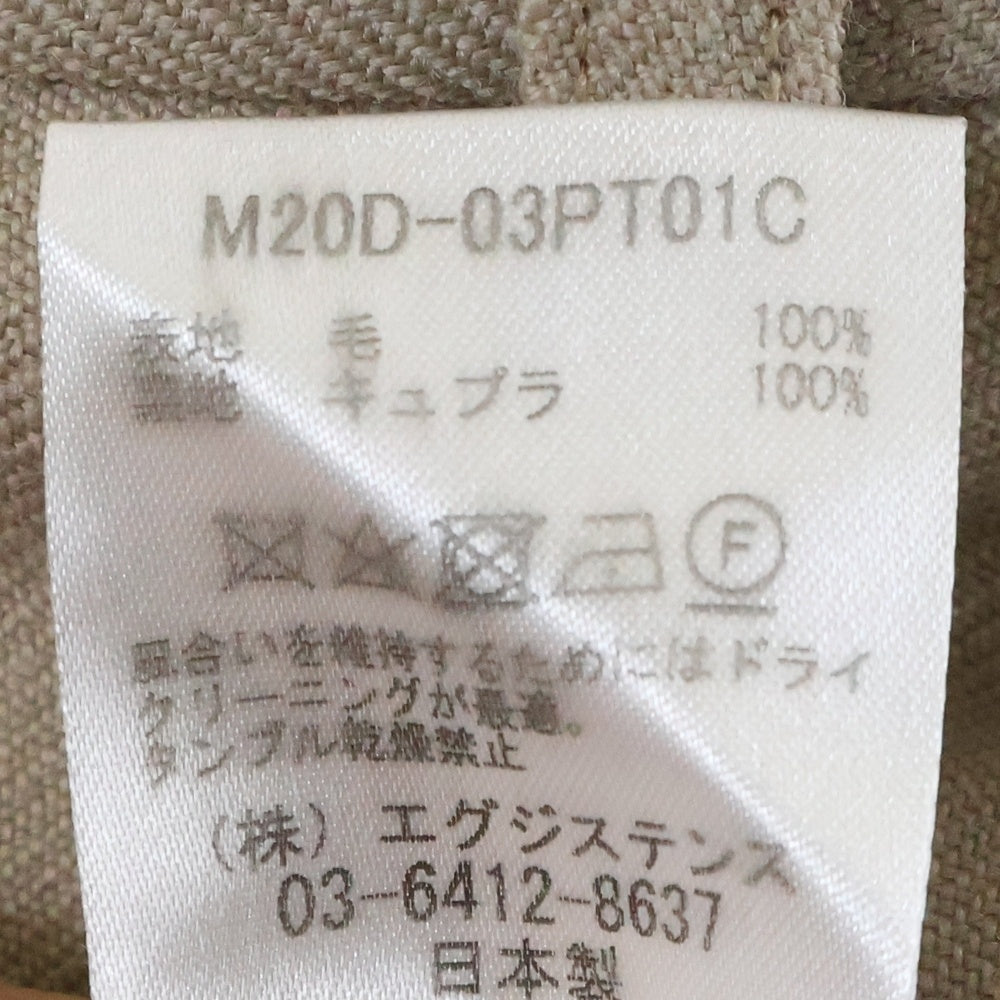 marka(マーカ) CLASSICAL TROUSERS フロントタック ウール スラックスパンツ ベージュ M20D-03PT01C