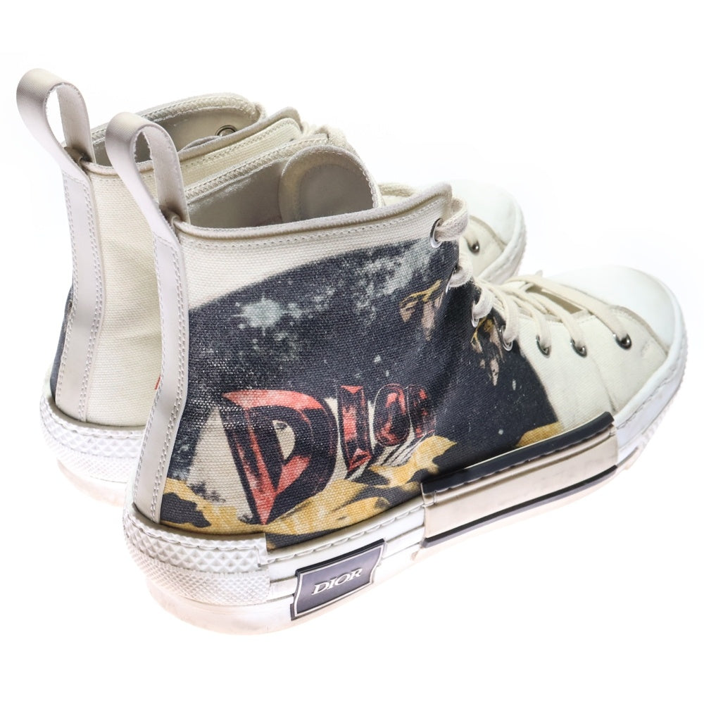 DIOR(ディオール) B23 High Top Sneakers 3SH129ZYD イラストデザイン ハイカットスニーカー ホワイト