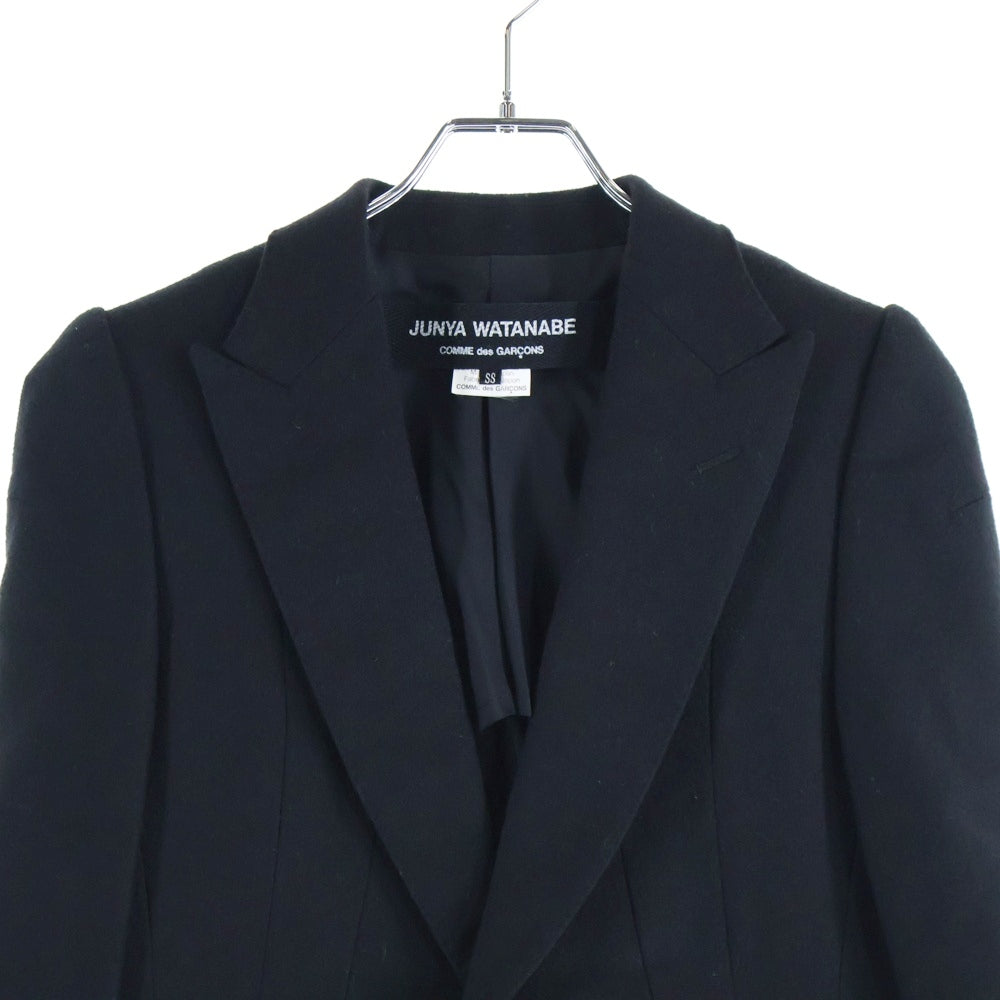 COMME des GARCONS JUNYA WATANABE MAN(コムデギャルソンジュンヤワタナベマン) 08年 ポンチョ型 ウール テーラードジャケット ブラック JB-J078