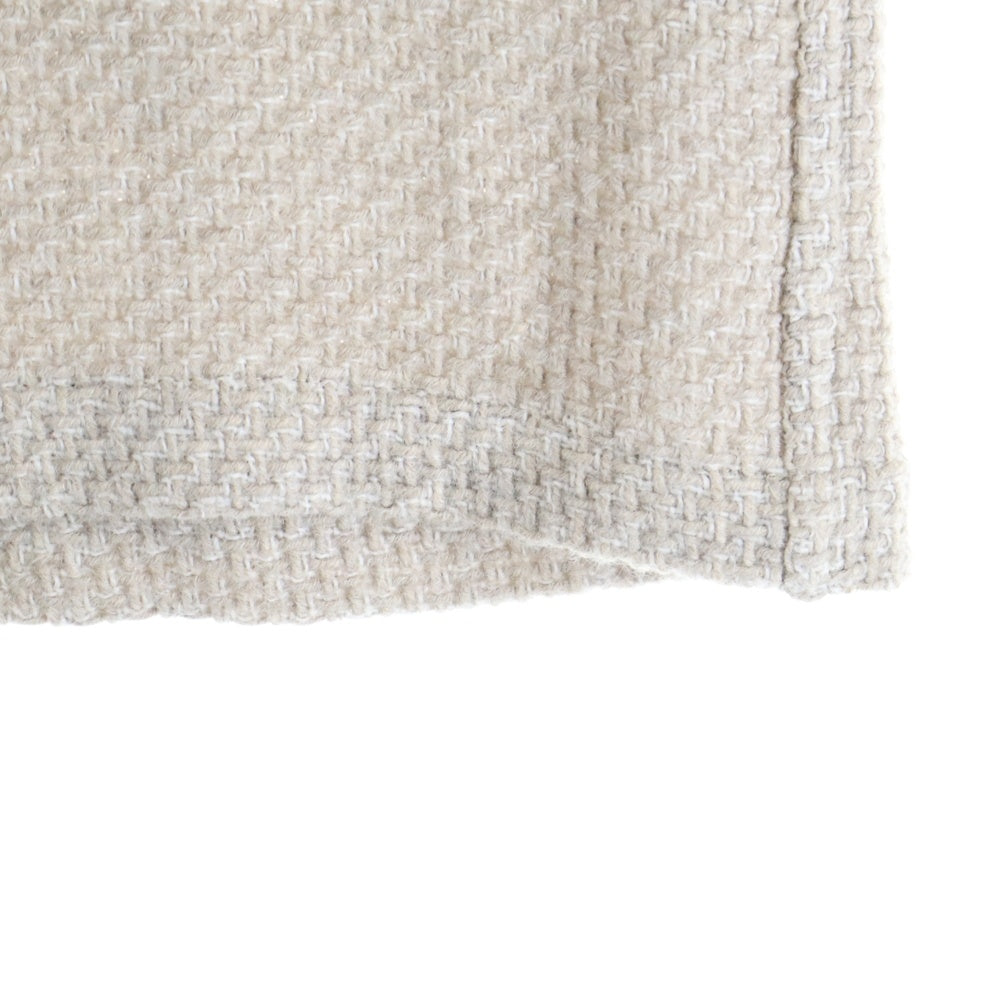 FRANK LEDER(フランクリーダー) WOOL VEST ウール Vネックベスト ベージュ