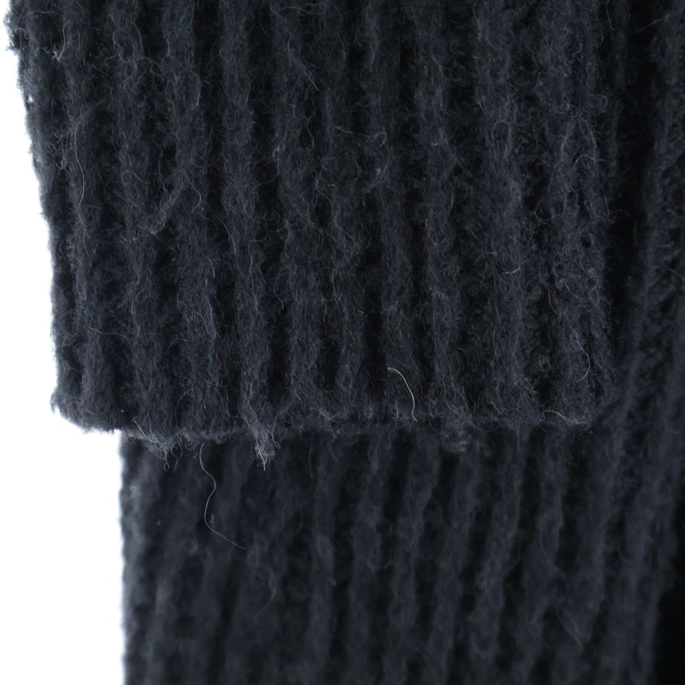 NO BRAND(ノーブランド) boutiqueW ブティークダブリュー ウール ロングカーディガン ブラック 923926