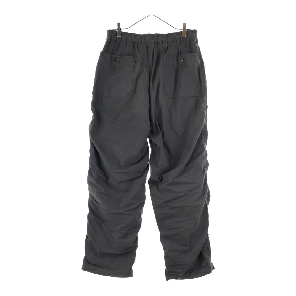 UNDERCOVER(アンダーカバー) 25SS コットンパッカリングセットアップ 3ボタンジャケット イージーパッカリングドローコードパンツ カーキ UP2E4102-1 UP2E4502-1