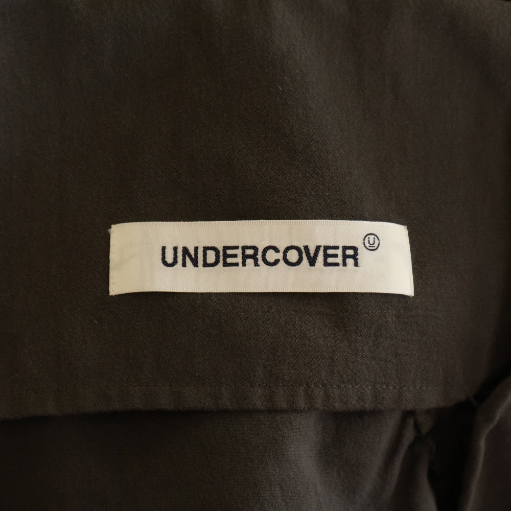 UNDERCOVER(アンダーカバー) 25SS コットンパッカリングセットアップ 3ボタンジャケット イージーパッカリングドローコードパンツ カーキ UP2E4102-1 UP2E4502-1