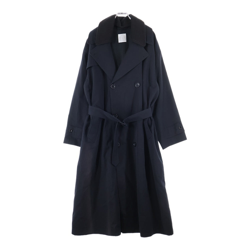 FILL THE BILL(フィルザビル) Trench long coat トレンチコート ブラック 101-182044