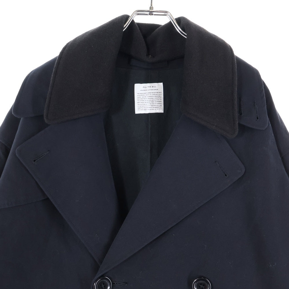 FILL THE BILL(フィルザビル) Trench long coat トレンチコート ブラック 101-182044