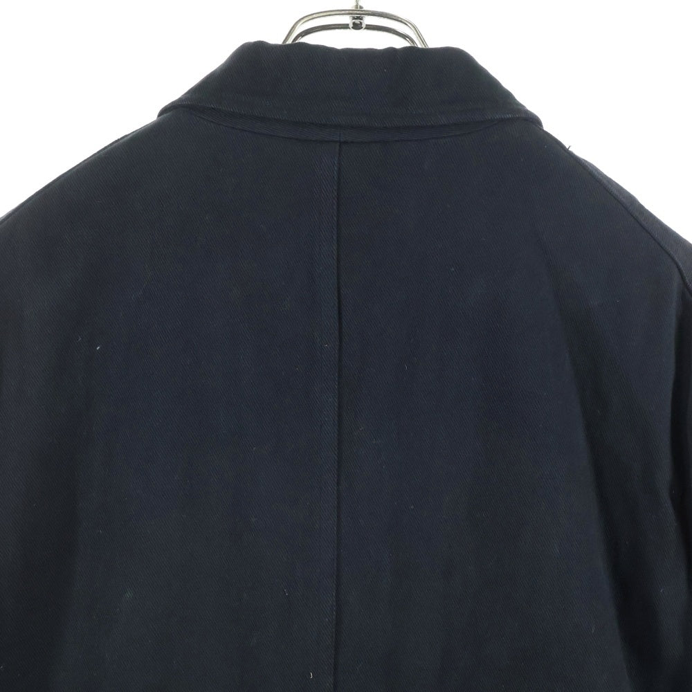 MARGARET HOWELL(マーガレットハウエル) ベーシックメルトンコート ステンカラーコート ブラック 595-9210508