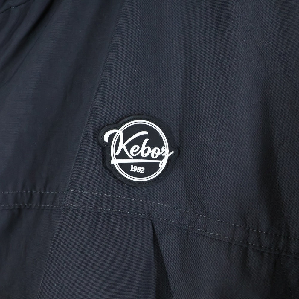 KEBOZ(ケボズ) NYLON HOODIE JACKET ナイロンフード付きジャケット ブラック KBZSS23OU059