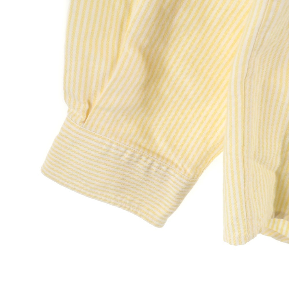 A.P.C(アーペーセー) ストライプ ボーダー コットン長袖シャツ イエロー