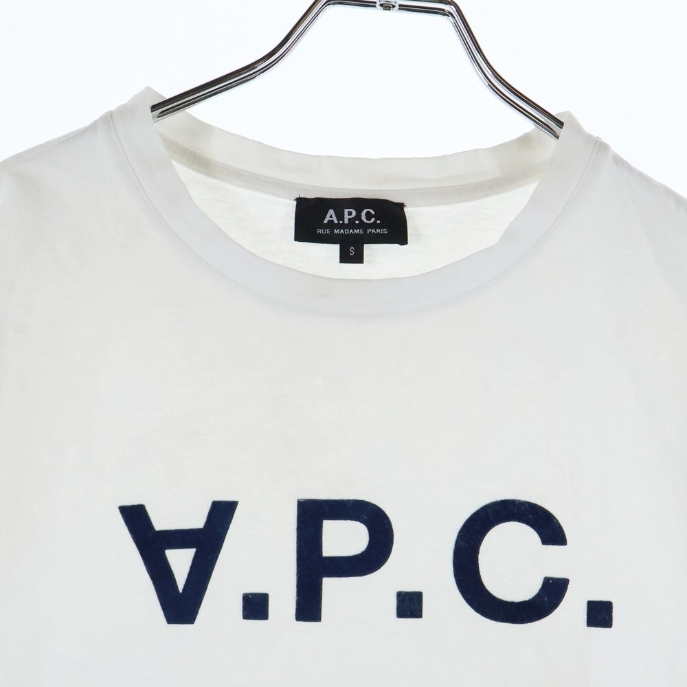 A.P.C(アーペーセー) フロントロゴ クルーネック半袖Tシャツ ホワイト 4114413