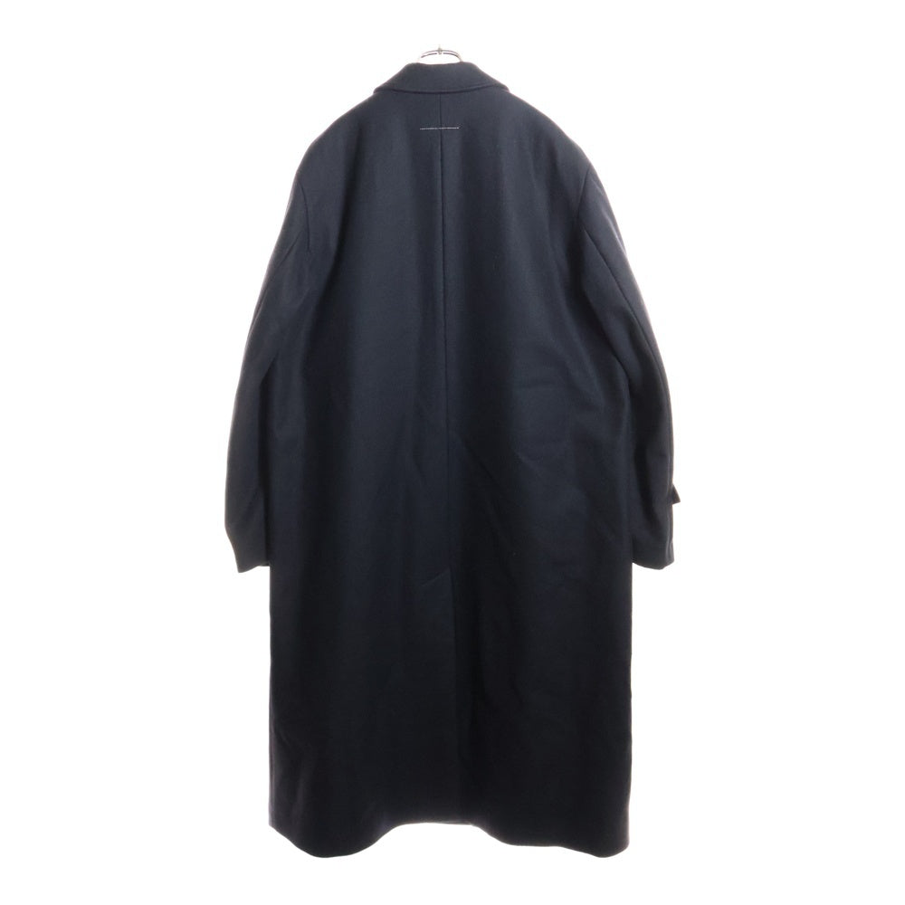 MM6 Maison Margiela(エムエムシックスメゾンマルジェラ) マキシ丈 オーバーサイズウールステンカラーコート SH2AA0008 S52207 ブラック