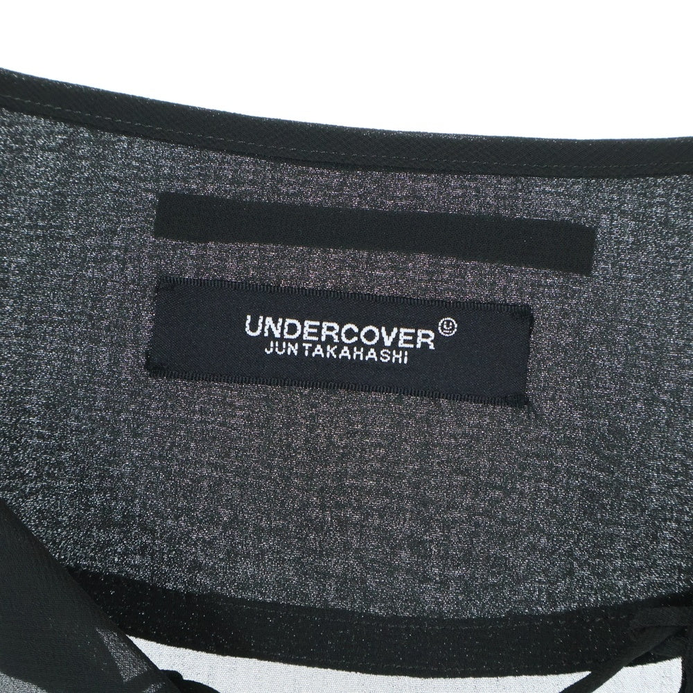 UNDERCOVER(アンダーカバー) シフォンプルオーバーシャツ 長袖シャツ ブラウス ブラック UC1E4407-2 レディース