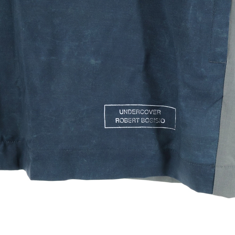 UNDERCOVER(アンダーカバー) 25SS グラデーション半袖シャツ ウールシャツ グレー/ブルー UC1E4404