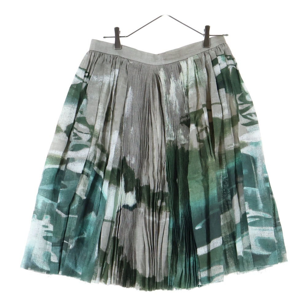 UNDERCOVER(アンダーカバー) 25SS グラフィックプリーツスカート ギャザースカート ベージュ UC1E4604-1 レディース