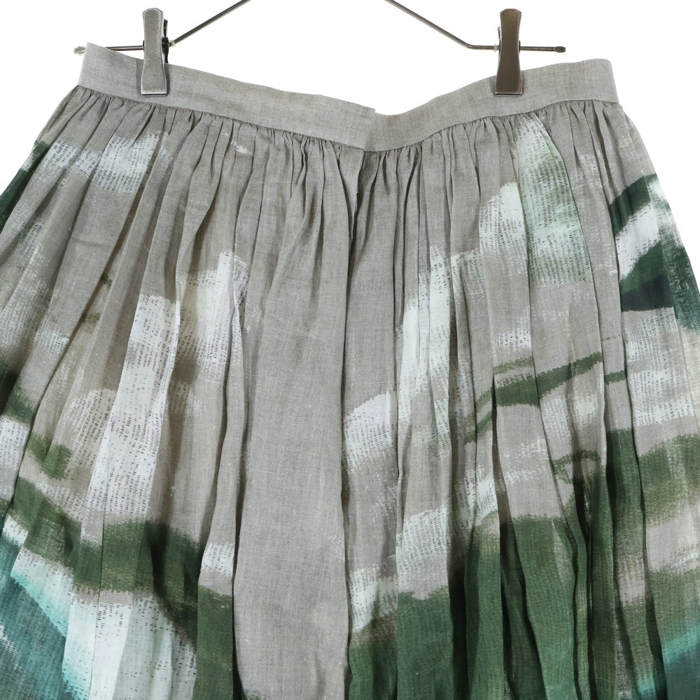 UNDERCOVER(アンダーカバー) 25SS グラフィックプリーツスカート ギャザースカート ベージュ UC1E4604-1 レディース