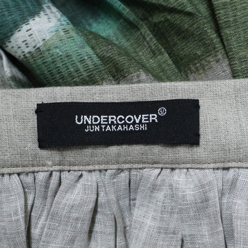 UNDERCOVER(アンダーカバー) 25SS グラフィックプリーツスカート ギャザースカート ベージュ UC1E4604-1 レディース