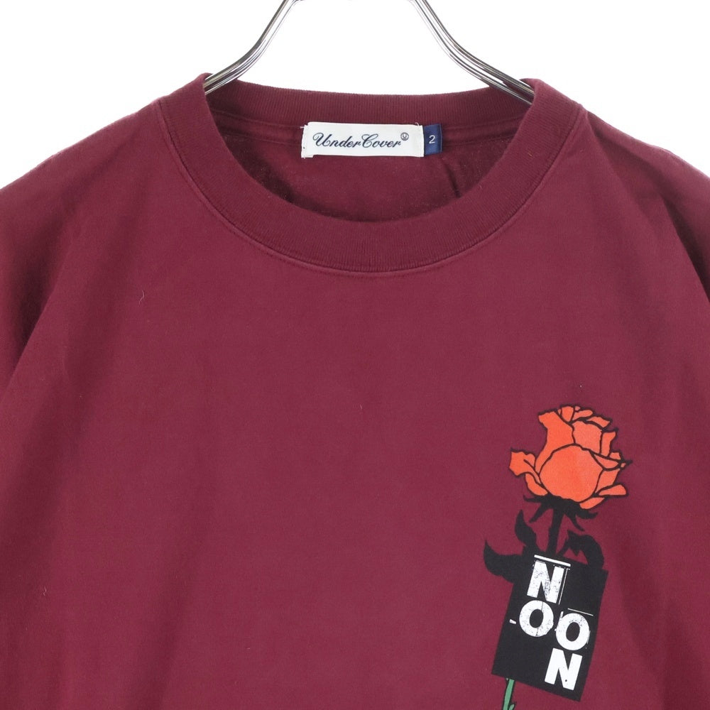 UNDERCOVER(アンダーカバー) ローズプリント半袖Tシャツ カットソー レッド UC1E3810
