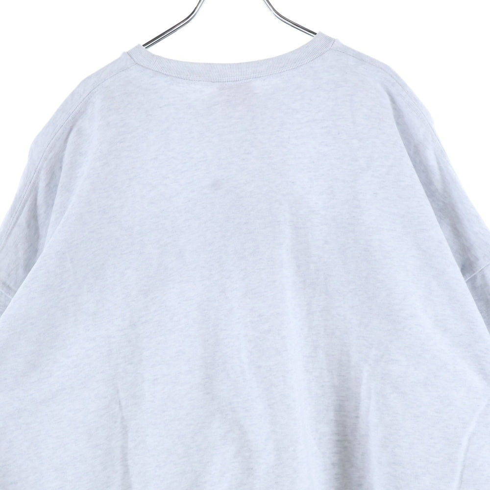 Paragraph(パラグラフ) ロゴ刺繍 クルーネックスウェット トレーナー グレー