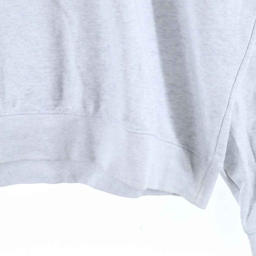 Paragraph(パラグラフ) ロゴ刺繍 クルーネックスウェット トレーナー グレー