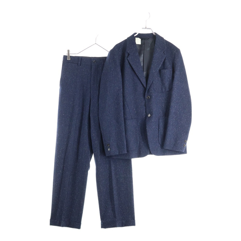 N.HOOLYWOOD(エヌハリウッド) ラメデザイン 2Bシングルテーラードジャケット スラックスパンツ セットアップスーツ ネイビー 132-JK02
