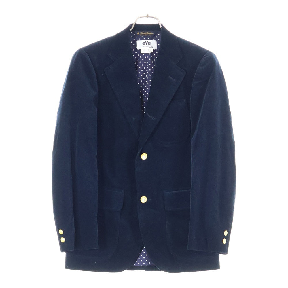 JUNYA WATANABE COMME des GARCONS(ジュンヤワタナベ コムデギャルソン) コーデュロイ 2Bシングルテーラードジャケット ネイビー WN-J901