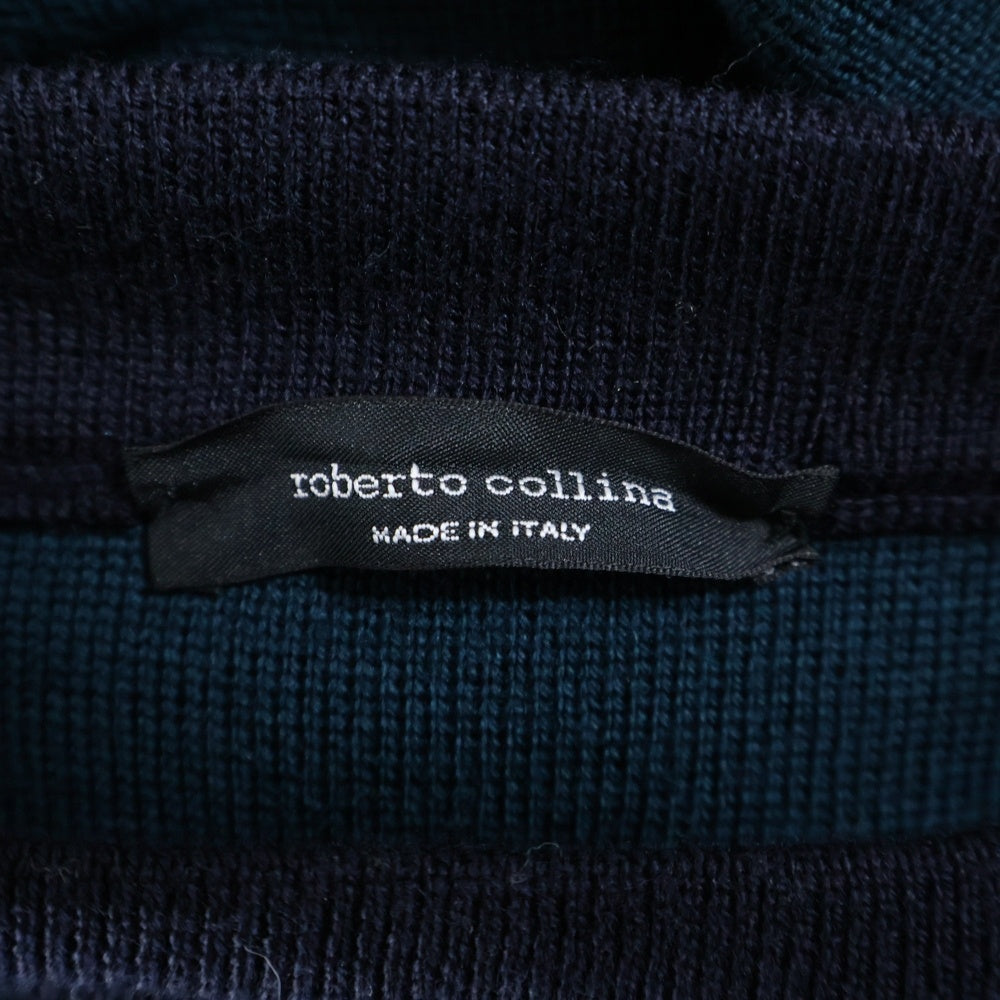 roberto collina(ロベルトコリーナ) ラウンドネックニット ウールセーター グリーン