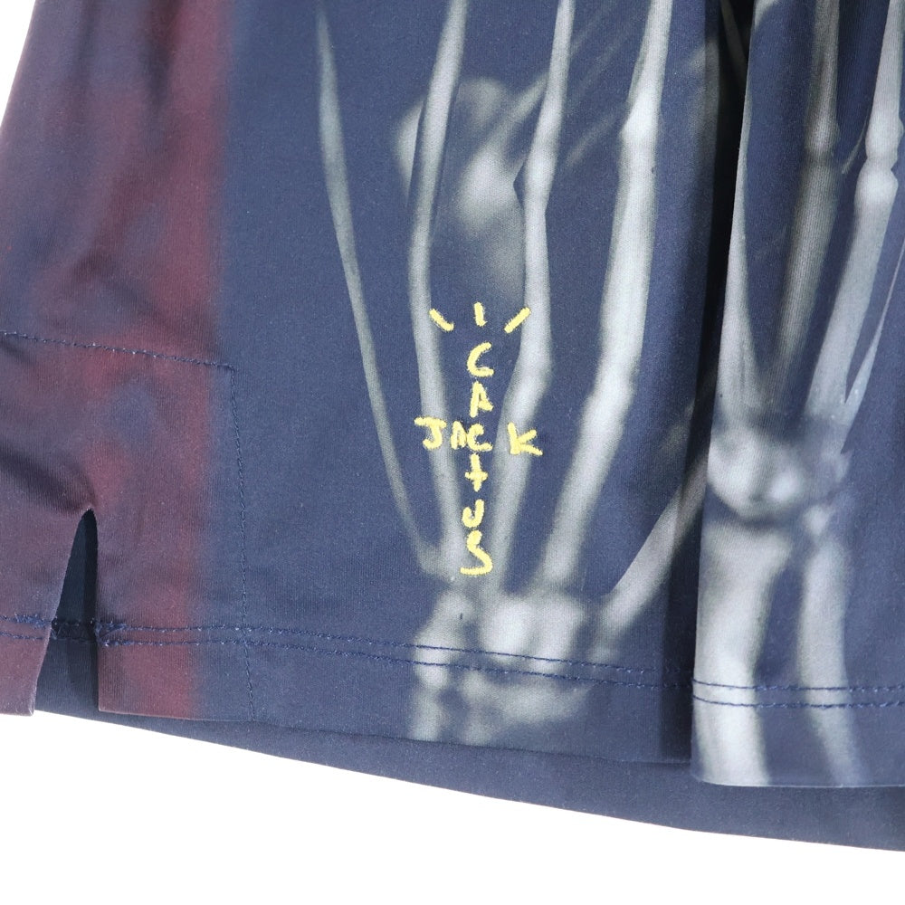 Cactus Jack(カクタスジャック) ×NIKE ×FC BARCELONA SKELETON HOME SHORT ナイキ FCバルセロナ スケルトンプリント ゲームショーツ ショートパンツ ネイビー