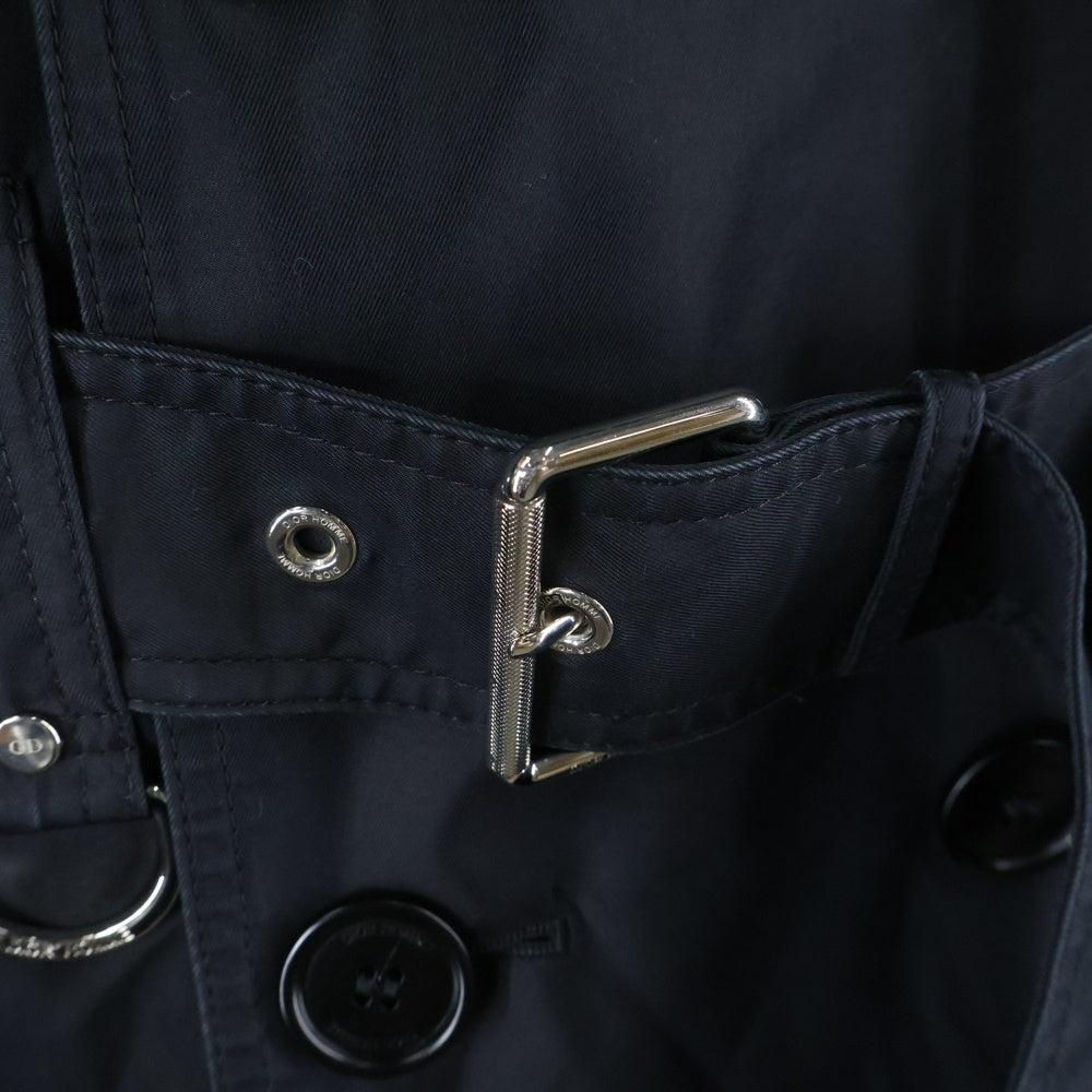 DIOR(ディオール) サイドライン ベルト付き トレンチコート ブラック 763C348A3997