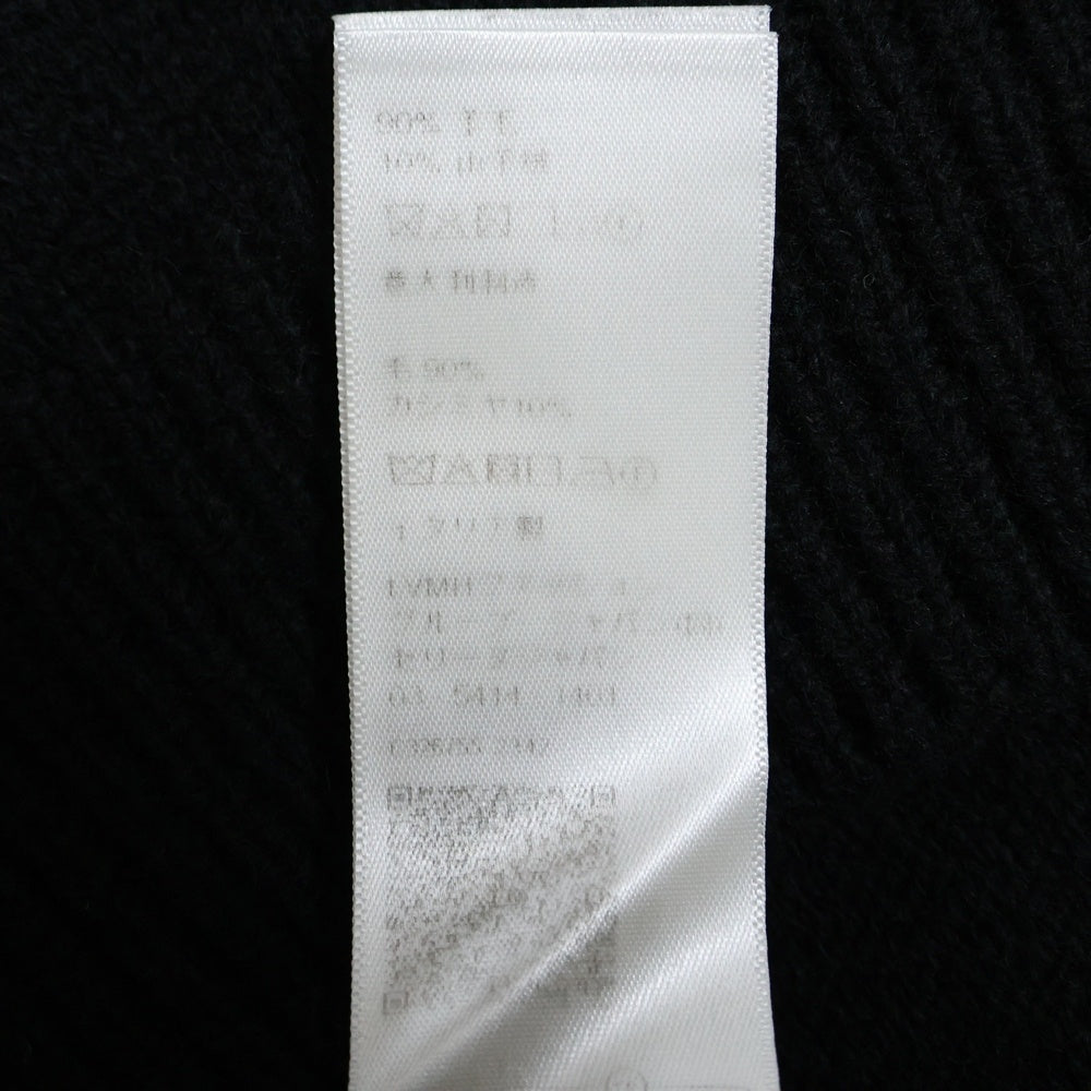 CELINE(セリーヌ) トリオンフ刺繍 ハーフジップウールセーター ジップセーター ブラック 2ADBH048T