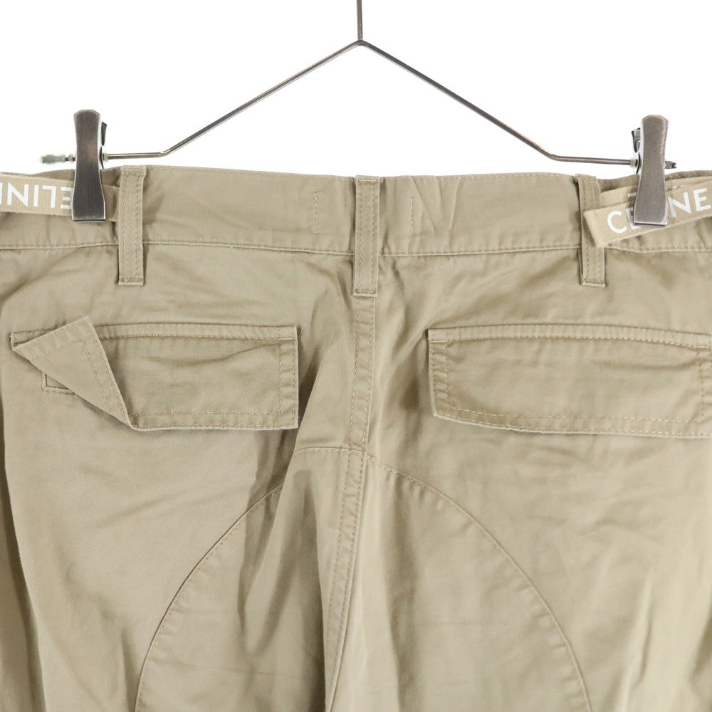 CELINE(セリーヌ) 24SS Cotton Linen Cargo Pants コットンリネンカーゴパンツ ミドルライズカーゴパンツ ベージュ 2Z603219I