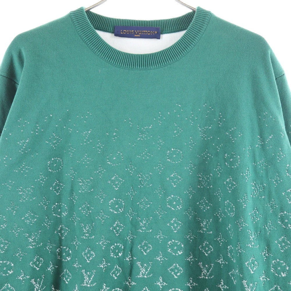 LOUIS VUITTON(ルイヴィトン) 23AW モノグラム グラデーションニット セーター グリーン RM232Q USO HKN44W
