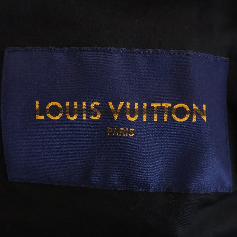 LOUIS VUITTON(ルイヴィトン) 23SS Monogram Embossed Utility Jacket モノグラム レザージャケット ブラック HIL46EQXS