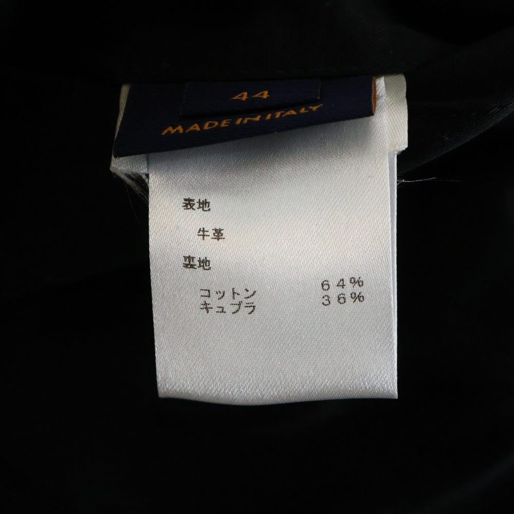 LOUIS VUITTON(ルイヴィトン) 23SS Monogram Embossed Utility Jacket モノグラム レザージャケット ブラック HIL46EQXS