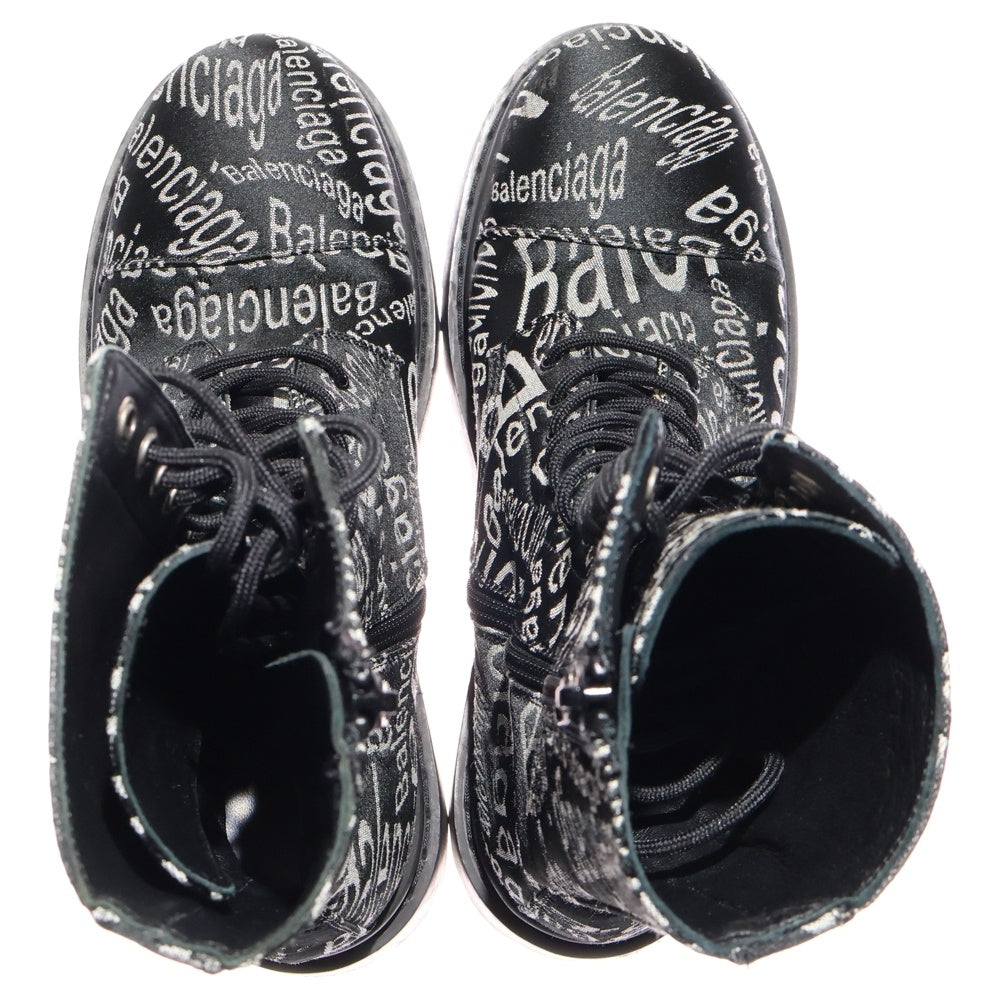 BALENCIAGA(バレンシアガ) 19AW WAVE LOGO COMBAT BOOT ウェーロゴ コンバットブーツ ブラック 579657