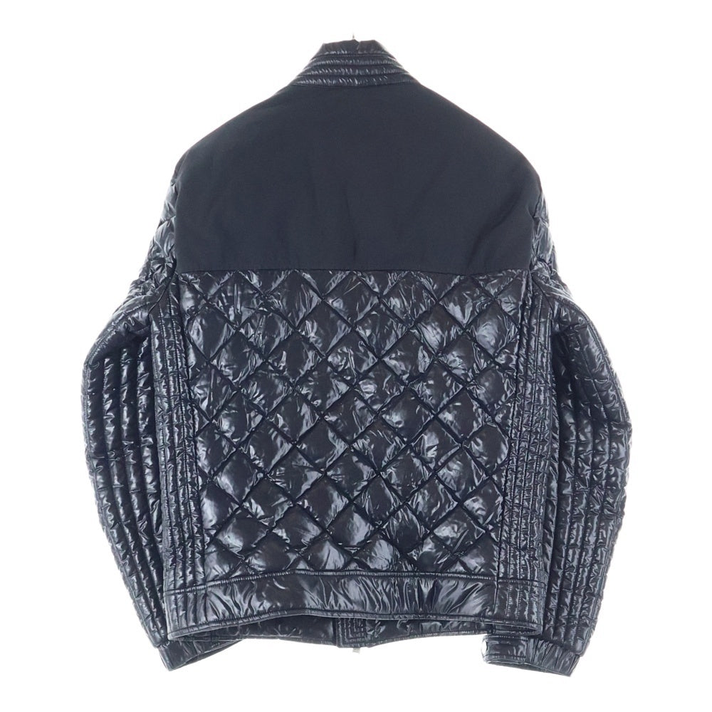 MONCLER(モンクレール) 21-22AW VERAN GIUBBOTTO ヴェラン キルティングダウンジャケット ライダースジャケット ブラック G20911A00050 68950