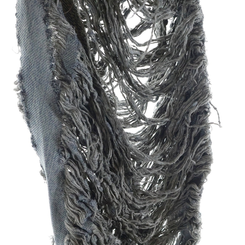 Rick Owens DRKSHDW(リックオウエンス ダークシャドウ) BIAS BOOTS CUT バイアスブーツカットジーンズ デニムパンツ ブルー DU01352-DFOSH